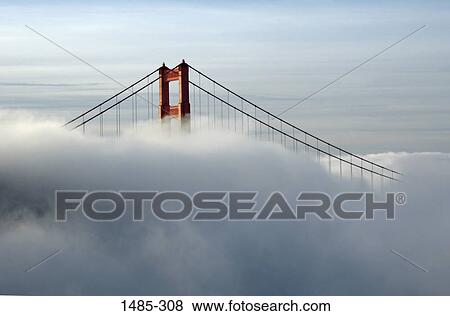 Bridge covered with fog, Golden Gate Bridge, San Francisco, California, USA View Large Photo Image Stock Photo - Bridge covered with fog, Golden Gate Bridge, San Francisco, California, USA. Fotosearch