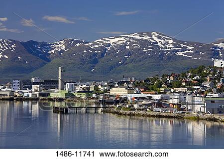 Buildings at the waterfront, Tromso, Toms County, Nord-Norge, Norway View Large Photo Image Stock Image - Buildings at the waterfront, Tromso, Toms County, Nord-Norge, Norway. Fotosearch