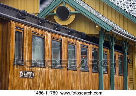 Cafe in a rail carriage, Flam, Aurlandsfjord, Sogn Og Fjordane, Norway View Large Photo Image Stock Photo - Cafe in a rail carriage, Flam, Aurlandsfjord, Sogn Og Fjordane, Norway. Fotosearch