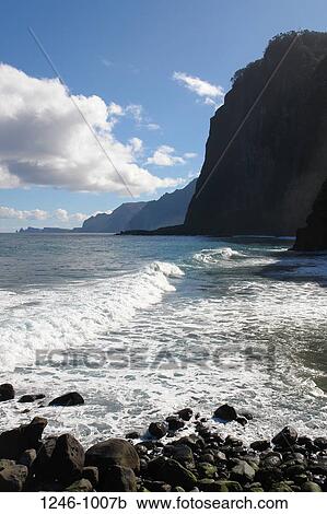 Cliffs at the coast, Faial, Madeira, Portugal View Large Photo Image Stock Image - Cliffs at the coast, Faial, Madeira, Portugal. Fotosearch