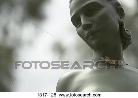 Close-up of a woman's statue View Large Photo Image Stock Photo - Close-up of a woman's statue. Fotosearch