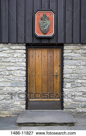 Closed door of a ceremonial hall, Haakon's Hall, Bergenhus, Bergen, Hordaland County, Norway View Large Photo Image Stock Photo - Closed door of a ceremonial hall, Haakon's Hall, Bergenhus, Bergen, Hordaland County, Norway. Fotosearch