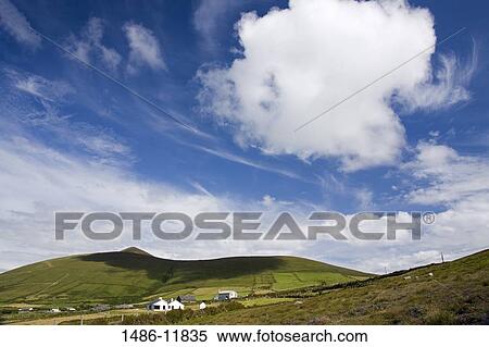 Clouds over a landscape, Clogher Head, Dingle Peninsula, County Kerry, Munster Province, Republic of Ireland View Large Photo Image Stock Photography - Clouds over a landscape, Clogher Head, Dingle Peninsula, County Kerry, Munster Province, Republic of Ireland. Fotosearch
