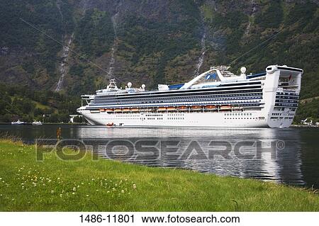 Cruise ship in a fjord, Grand Princess, Flam, Aurlandsfjord, Sogn Og Fjordane, Norway View Large Photo Image Stock Image - Cruise ship in a fjord, Grand Princess, Flam, Aurlandsfjord, Sogn Og Fjordane, Norway. Fotosearch