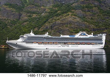 Cruise ship in the sea, Grand Princess, Flam, Aurlandsfjord, Sogn Og Fjordane, Norway View Large Photo Image Stock Photo - Cruise ship in the sea, Grand Princess, Flam, Aurlandsfjord, Sogn Og Fjordane, Norway. Fotosearch