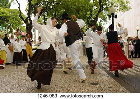Dancers of a Machico folklore group in traditional garb, Funchal, Madeira, Portugal View Large Photo Image Stock Image - Dancers of a Machico folklore group in traditional garb, Funchal, Madeira, Portugal. Fotosearch