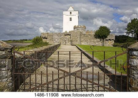 Entrance of a castle, Doe Castle, Creeslough, County Donegal, Ulster Province, Ireland View Large Photo Image Stock Photo - Entrance of a castle, Doe Castle, Creeslough, County Donegal, Ulster Province, Ireland. Fotosearch