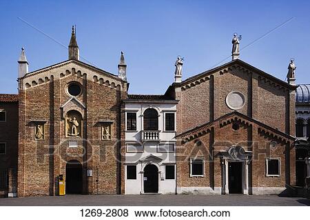 Stock Photo - Facade of a church, Chapel of San Giorgio, Padua, Veneto, Italy. Fotosearch