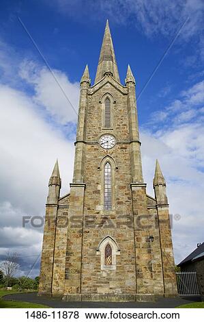 Stock Photo - Facade of a church, Church of Ireland, Donegal, County Donegal, Ulster Province, Republic of Ireland. Fotosearch