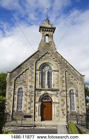 Facade of a church, Donegal, County Donegal, Ulster Province, Republic of Ireland View Large Photo Image Stock Photo - Facade of a church, Donegal, County Donegal, Ulster Province, Republic of Ireland. Fotosearch