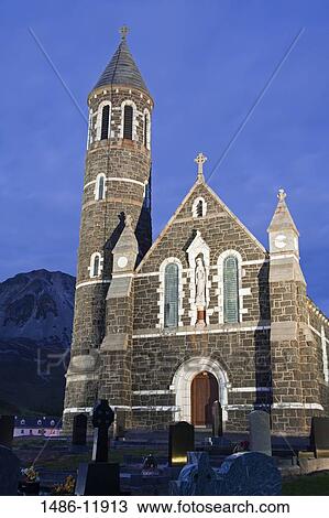 Facade of a church, Dunlewy Church, Dunlewy, County Donegal, Ulster Province, Ireland View Large Photo Image Stock Image - Facade of a church, Dunlewy Church, Dunlewy, County Donegal, Ulster Province, Ireland. Fotosearch