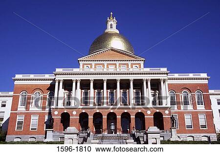Facade of a government building, Massachusetts State House, Boston, Suffolk County, Massachusetts, USA View Large Photo Image Stock Image - Facade of a government building, Massachusetts State House, Boston, Suffolk County, Massachusetts, USA. Fotosearch