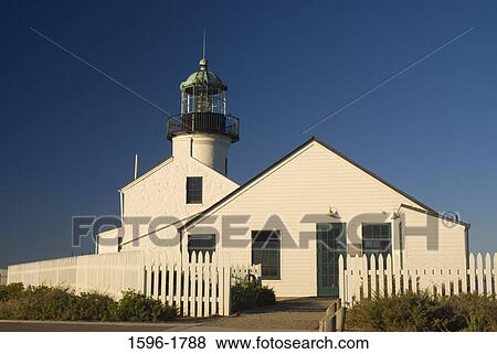 Facade of a lighthouse, Old Point Loma Lighthouse, Cabrillo National Monument, San Diego, California, USA View Large Photo Image Stock Photo - Facade of a lighthouse, Old Point Loma Lighthouse, Cabrillo National Monument, San Diego, California, USA. Fotosearch