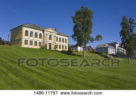 Facade of an art museum, Gallery Of Contemporary Art, Tromso, Toms County, Nord-Norge, Norway View Large Photo Image Stock Photo - Facade of an art museum, Gallery Of Contemporary Art, Tromso, Toms County, Nord-Norge, Norway. Fotosearch