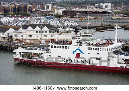 Ferry at a harbor, Southampton, Hampshire, England View Large Photo Image Stock Photo - Ferry at a harbor, Southampton, Hampshire, England. Fotosearch