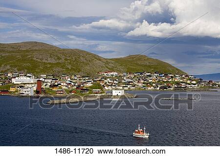 Fishing trawler in the sea, Honningsvag Port, Honningsvag, Mageroya Island, Nordkapp, Finnmark County, Norway View Large Photo Image Stock Image - Fishing trawler in the sea, Honningsvag Port, Honningsvag, Mageroya Island, Nordkapp, Finnmark County, Norway. Fotosearch