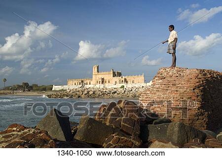 Fort at the waterfront, Dansborg Fort, Tharangambadi, Tamil Nadu, India View Large Photo Image Stock Image - Fort at the waterfront, Dansborg Fort, Tharangambadi, Tamil Nadu, India. Fotosearch