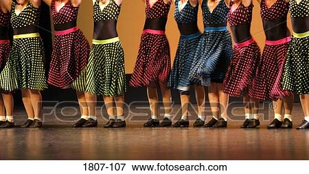 Stock Photo - Group of women dancing. Fotosearch