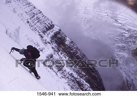 High angle view of a person climbing a mountain, Mt Edith Cavell, Jasper National Park, Alberta, Canada View Large Photo Image Stock Image - High angle view of a person climbing a mountain, Mt Edith Cavell, Jasper National Park, Alberta, Canada. Fotosearch