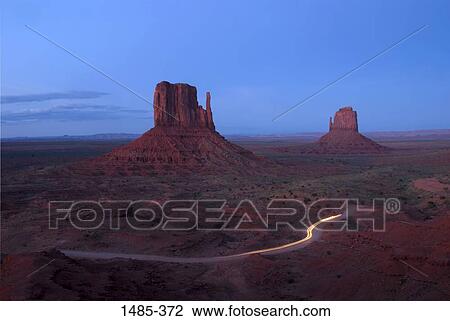 High angle view of a road passing through a landscape, The Mittens, Monument Valley, Arizona, USA View Large Photo Image Stock Image - High angle view of a road passing through a landscape, The Mittens, Monument Valley, Arizona, USA. Fotosearch