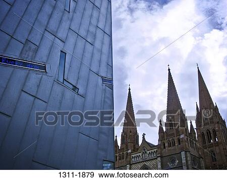 High section view of a cathedral, St. Paul's Cathedral, Melbourne, Victoria, Australia View Large Photo Image Stock Photo - High section view of a cathedral, St. Paul's Cathedral, Melbourne, Victoria, Australia. Fotosearch