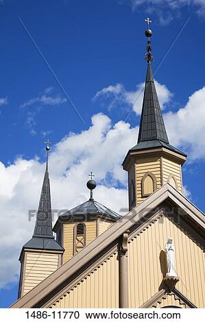 High section view of a church, Tromso Catholic Church, Tromso, Toms County, Nord-Norge, Norway View Large Photo Image Stock Image - High section view of a church, Tromso Catholic Church, Tromso, Toms County, Nord-Norge, Norway. Fotosearch