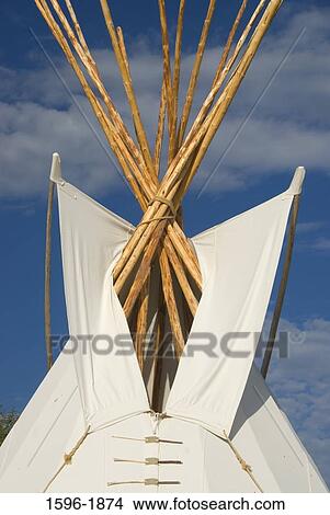 High section view of a teepee, Grant-Kohrs Ranch National Historic Site, Montana, USA View Large Photo Image Picture - High section view of a teepee, Grant-Kohrs Ranch National Historic Site, Montana, USA. Fotosearch