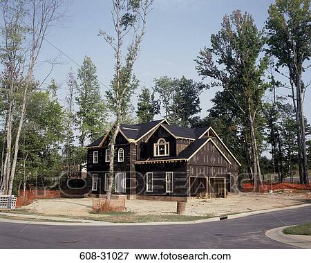 Stock Photo - House on the roadside. Fotosearch