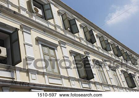 Low angle view of a building, Bangkok, Thailand View Large Photo Image Stock Photo - Low angle view of a building, Bangkok, Thailand. Fotosearch