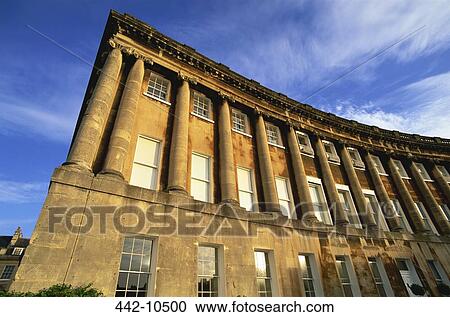 Low angle view of a crescent, Royal Crescent, Bath, Somerset, England View Large Photo Image Stock Image - Low angle view of a crescent, Royal Crescent, Bath, Somerset, England. Fotosearch