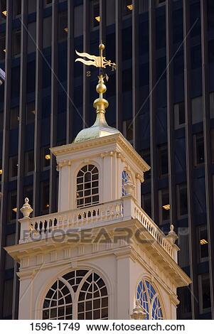 Low angle view of a historic building, Old State House, Freedom Trail, Boston National Historic Park, Boston, Massachusetts, USA View Large Photo Image Stock Photo - Low angle view of a historic building, Old State House, Freedom Trail, Boston National Historic Park, Boston, Massachusetts, USA. Fotosearch