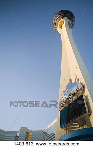 Low angle view of a hotel, Stratosphere Tower, Las Vegas, Clark County, Nevada, USA View Large Photo Image Stock Image - Low angle view of a hotel, Stratosphere Tower, Las Vegas, Clark County, Nevada, USA. Fotosearch