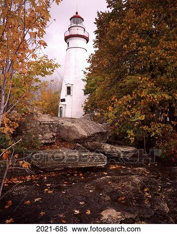 Low angle view of a lighthouse, Marblehead Lighthouse, Marblehead, Lake Erie, Ohio, USA View Large Photo Image Stock Photography - Low angle view of a lighthouse, Marblehead Lighthouse, Marblehead, Lake Erie, Ohio, USA. Fotosearch