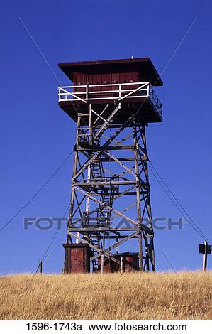 Low angle view of a lookout tower, South Baldy Lookout, Colville National Forest, Washington State, USA View Large Photo Image Stock Image - Low angle view of a lookout tower, South Baldy Lookout, Colville National Forest, Washington State, USA. Fotosearch
