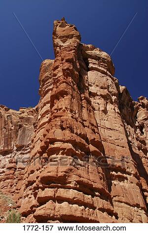 Low angle view of rock formations, Escalante Canyon, Colorado, USA View Large Photo Image Stock Photo - Low angle view of rock formations, Escalante Canyon, Colorado, USA. Fotosearch