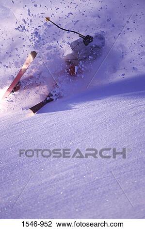 Man skiing, Brighton, Utah, USA View Large Photo Image Stock Image - Man skiing, Brighton, Utah, USA. Fotosearch