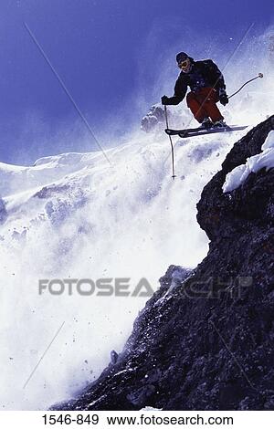 Man skiing on a snow covered mountain, woman Valley, Fresno County, California, USA View Large Photo Image Stock Photo - Man skiing on a snow covered mountain, woman Valley, Fresno County, California, USA. Fotosearch