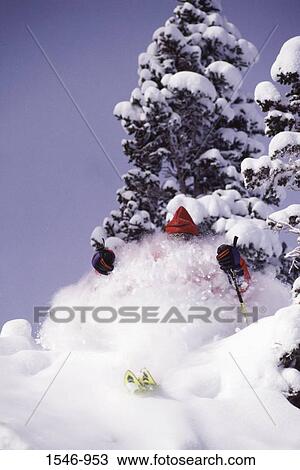 Man skiing, Snowbird Ski Resort, Salt Lake City, Utah, USA View Large Photo Image Stock Image - Man skiing, Snowbird Ski Resort, Salt Lake City, Utah, USA. Fotosearch