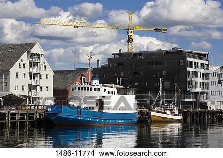 Old ferry at a dock, Skansen Docks, Tromso, Toms County, Nord-Norge, Norway View Large Photo Image Picture - Old ferry at a dock, Skansen Docks, Tromso, Toms County, Nord-Norge, Norway. Fotosearch