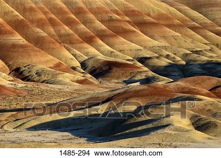Pattern on hills, Painted Hills, John Day Fossil Beds National Park, Wheeler County, Oregon, USA View Large Photo Image Picture - Pattern on hills, Painted Hills, John Day Fossil Beds National Park, Wheeler County, Oregon, USA. Fotosearch