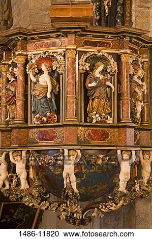 Pulpit details in a church, St. Mary's Church, Bryggen, Bergen, Hordaland County, Norway View Large Photo Image Stock Image - Pulpit details in a church, St. Mary's Church, Bryggen, Bergen, Hordaland County, Norway. Fotosearch