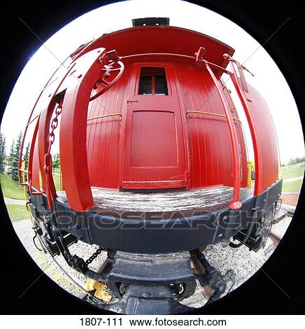 Red caboose on railroad tracks View Large Photo Image Stock Image - Red caboose on railroad tracks. Fotosearch