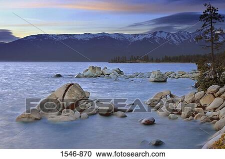 Rocks in a lake, East Shore, Lake Tahoe, Nevada, USA View Large Photo Image Stock Image - Rocks in a lake, East Shore, Lake Tahoe, Nevada, USA. Fotosearch