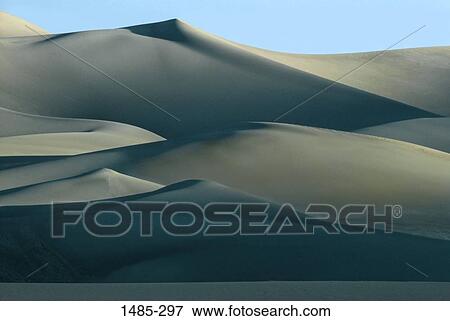 Stock Photo - Sand dunes in desert, Great Sand Dunes National Park And Preserve, Colorado, USA. Fotosearch
