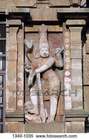 Sculpture on the wall of a temple, Brihadishwara Temple, Thanjavur, Tamil Nadu, India View Large Photo Image Stock Photography - Sculpture on the wall of a temple, Brihadishwara Temple, Thanjavur, Tamil Nadu, India. Fotosearch