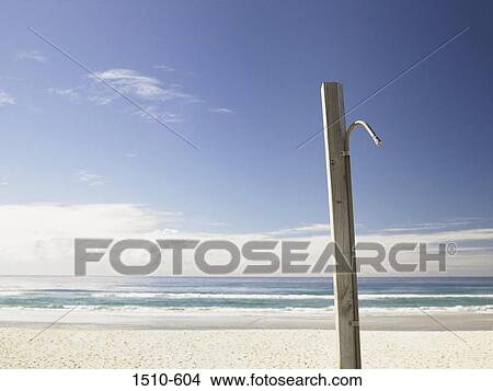 Shower on the beach, Queensland, Australia View Large Photo Image Picture - Shower on the beach, Queensland, Australia. Fotosearch