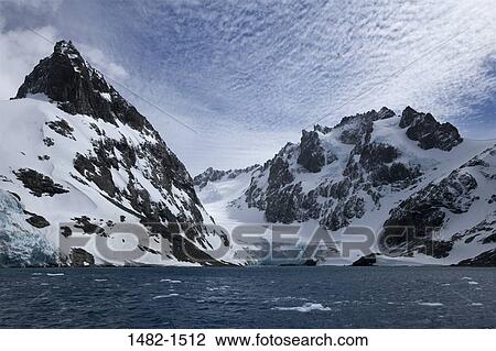 sky, snow, water, cloud, sea, mountain, day View Large Photo Image Stock Image - sky, snow, water, cloud, sea, mountain, day. Fotosearch