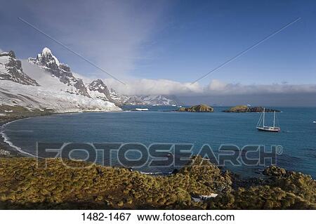 sky, snow, water, cloud, sea, mountain, blue View Large Photo Image Stock Photo - sky, snow, water, cloud, sea, mountain, blue. Fotosearch