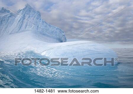 Stock Image - sky, water, cloud, sea, ocean, ice, blue. Fotosearch