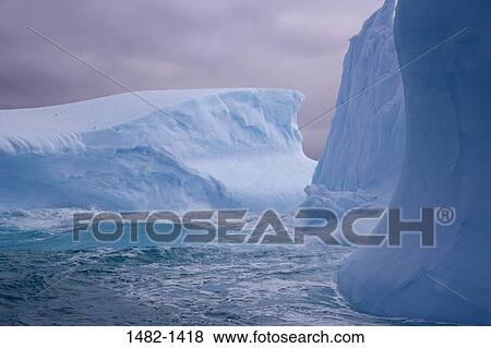 Stock Photo - sky, water, cloud, sea, ocean, ice, overcast. Fotosearch
